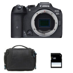 Cámara Mirrorless Canon EOS R7 Cuerpo 32.5MP APS-C 4K 60p WiFi Bluetooth