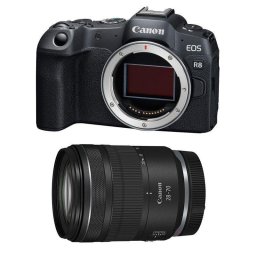 Cámara Mirrorless Canon EOS R8 24.2MP Sensor Full-Frame WiFi Bluetooth + Objetivo RF 28-70mm f/2.8 IS USM