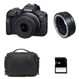 Cámara Mirrorless Canon EOS R100 24.1MP WiFi Bluetooth 18-45mm IS STM
