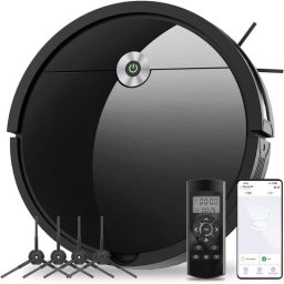 Robot Aspirador Vactidy W6 Control por Voz 2800 Pa 120 Min Autonomía