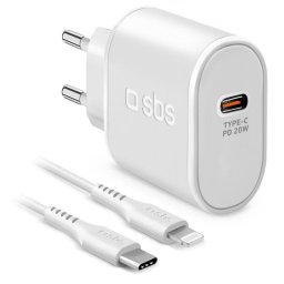 Cargador de Móvil SBS 20W USB-C a Lightning