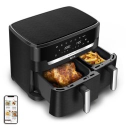 Freidora de Aire Tefal Easy Fry Dual XXL EY9428E0 11L 2700W Doble Control Táctil