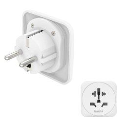Adaptador de enchufe Hama Universal multicompatible