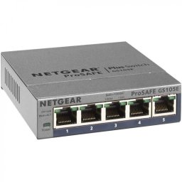 Netgear GS105E-200PES Switch de Red Conmutador Smart Managed Plus Gestionable 5 Puertos