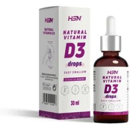 HSN Vitamina D3 líquida - 30ml - Huesos y articulaciones - En gotas - 300 Servicios