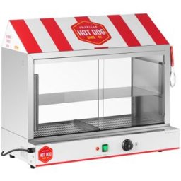 Royal Catering Máquina de perritos calientes - 300 salchichas - 100 panecillos - 2.400 W 10011587