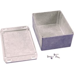 HAMMOND MANUFACTURING 1590CFL - Carcasa de aluminio, 120 x 94 x 57 mm, plateado, IP54