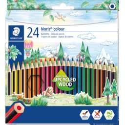 STAEDTLER 185C24 - Lápiz de color, 3 mm, forma hexagonal, 24 colores