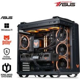 King Mod Systems Ordenador King Mod Gamer-PC Powered by ASUS TUF Edition Ryzen 7 9850X3D 32GB DDR5 2TB RX 9070 XT WiFi W11