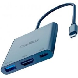 CoolBox MINIDOCK C31 ALUMINIO USB-C A HDMI 4K/USB-A/USB-C 3.2 GEN1 PC/MAC/CONSOLAS