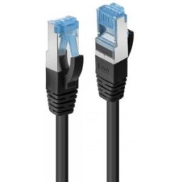 Lindy 47411 cable de red Negro 0,5 m Cat6a S/FTP (S-STP)
