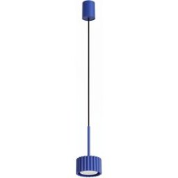 Lámpara colgante Aura 1 azul ultramarino Gx53