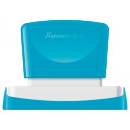 Sello x'stamper quix personalizable color azul medidas 22x69 mm q-18