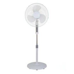 Ventilador de Pie IluminaShop 40W 3 Velocidades Cabezal Orientable Altura Regulable