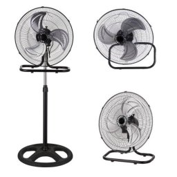 Iluminashop Ventilador de Pie 3 En 1 70W Negro