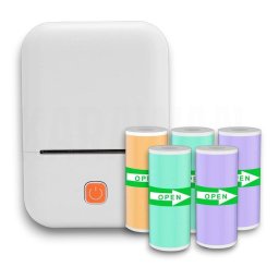 Impresora Térmica Portátil Bluetooth Karawan L con batería recargable y soporte etiquetas