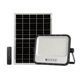 Proyector LED Solar 300W 160 Leds SMD2835 IP65 con Mando y Panel Monocristalino