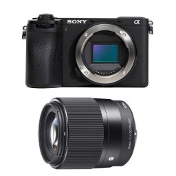 Cámara Mirrorless Sony Alpha a6700 26 MP 11x Zoom Óptico Sensor BSI WiFi + Sigma 30mm F1.4
