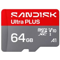 Tarjeta microSDXC SanDisk Ultra PLUS 64 GB UHS-I 150 MB/s Clase 10 U1 V10