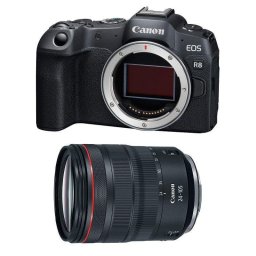 Cámara Mirrorless Canon EOS R8 24.2MP 4K UHD 24-105mm Sensor Full-Frame WiFi Bluetooth