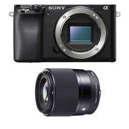 Cámara Mirrorless Sony Alpha 6100 24.2MP 4K 30mm WiFi Bluetooth