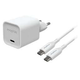 Cargador de pared Mophie 35W USB-C PD GaN con cable USB-C 1 m
