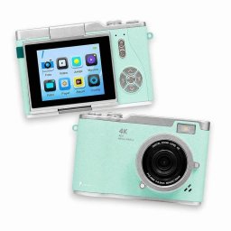 Cámara Compacta Karawan 48MP 4K Autofocus Flash Pantalla Giratoria Verde