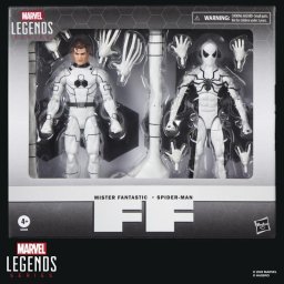 Pack de figuras de acción Hasbro Marvel Legends Future Foundation Mister Fantastic y Spider-Man con accesorios