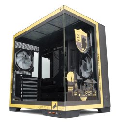 Torre PC Forgeon Tiberium EVO Torre ATX ARGB USB-C Cristal Templado Negra Harry Potter House Pride Hufflepuff