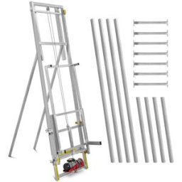 MSW Elevador de tejados - 10 m - hasta 200 kg - diseño vertical también para tejados planos 10062739