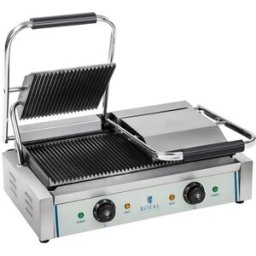 Royal Catering Parrilla de contacto doble - ondulada - 2 x 1.800 W 10010246