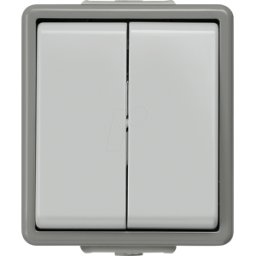 SIEMENS SIE 5TA4708 - Superficie DELTA IP44, gris oscuro / gris claro interruptor de d