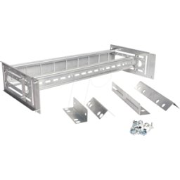 ROLINE 26210102 - Soporte de riel DIN de 19", 3U, color plata