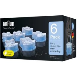 Braun Recambios de Limpieza Clean & Renew CCR 6 Pack 6 Unidades