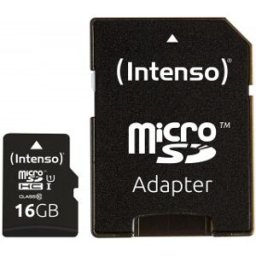 Intenso 16GB microSDHC, 16 GB, MicroSDHC, Clase 10, UHS