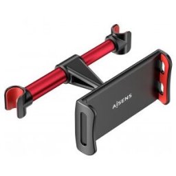 Aisens Soporte Coche Ajustable (1 Pivote) Para Reposacabezas Para Telefono - Tablet, Rojo