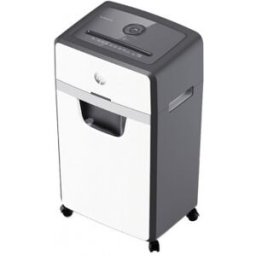 HP OneShred 24CC triturador de papel Corte en partículas 65 dB 22 cm Blanco, Negro