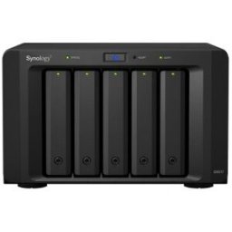 Synology DX517, Unidad de disco duro, SSD, 50 TB, SATA, 2.5/3.5", Escritorio, Negro