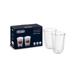 De'Longhi Vasos de lattemacchiato de doble pared, 330 ml, pack de 2 DLSC312
