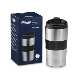 De'Longhi Taza de viaje de acero inoxidable de doble pared, 235 ml DLSC074