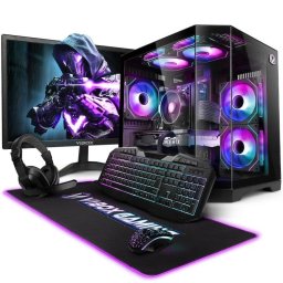 PC Sobremesa Vibox V-503 AMD Ryzen 5 16GB 1TB SSD RTX 5060 Windows 11 WiFi Monitor 23