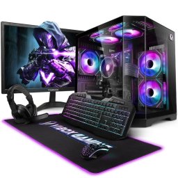 PC Sobremesa Vibox VI-78 AMD Ryzen 3 3200G 8GB 480GB SSD Radeon Vega 8 Linux Mint Monitor 21,5" WiFi RGB
