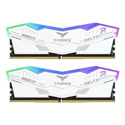 Memoria RAM Team Group T-Force DELTAα RGB 32GB 2x16GB DDR5 6000MHz CL30 AMD EXPO Blanco
