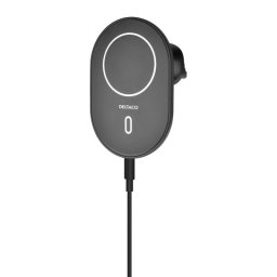 Cargador De Coche Inalámbrico Deltaco Con Cierre Magnético 15w - Negro