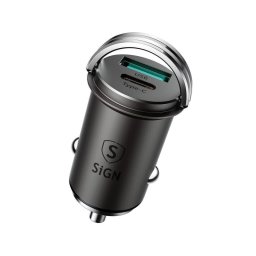 Mini Cargador De Coche Usb Y Usb-c, Pd Y Q.c3.0, 5a, 20w - Negro