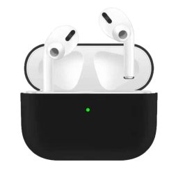 Funda De Silicona Ultradelgada Para Estuche De Carga Para Apple Airpods Pro - Negro