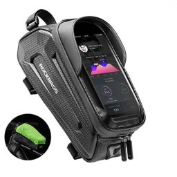 Rockbros B68 Bolsa Para Bicicleta Con Funda Para Teléfono, 1,5 L - Negro