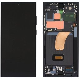 Pantalla Original Samsung S23 Ultra Con Marco Ensamblado - Negro