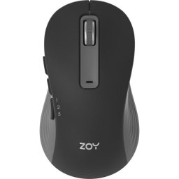 Ratón ZOY ZMS88 inalámbrico Bluetooth USB Wi-Fi 1600 DPI negro gris 7 botones