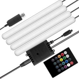 Tira Led Controlada Por Sonido Para El Coche, Rgb 4x12